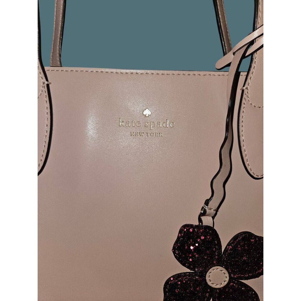 Kate Spade New York Kerri Medium Pink Smooth Leather Tote Shoulder Bag - Picture 9 of 16